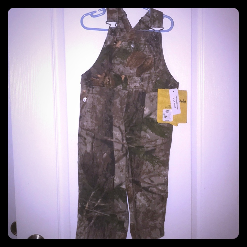 New! Cabela’s Toddler Camo overalls 2T